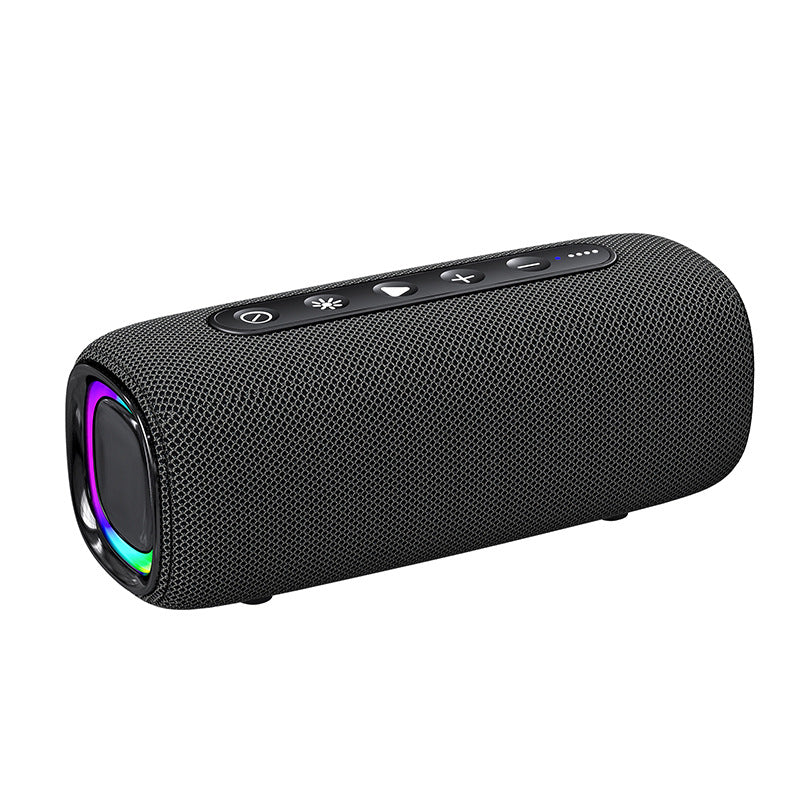 Portable IPX6 Waterproof Bluetooth Speaker with RGB Dynamic Light, Dual Driver Deep Bass, 4000mAh Battery 10H Playtime Outdoor Wireless Speaker