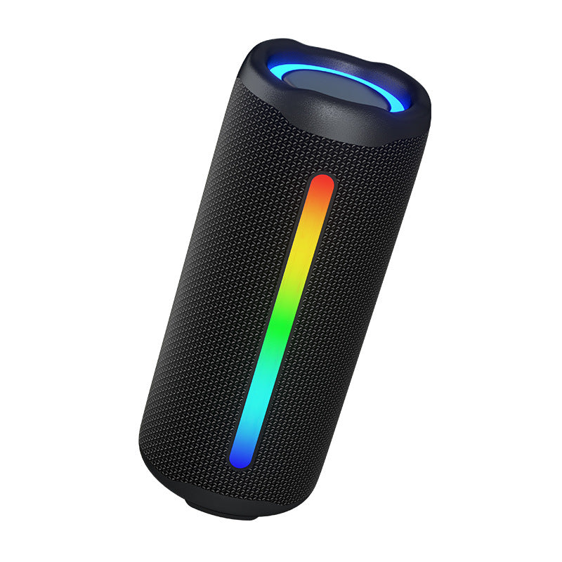 16W IPX5 Waterproof Portable Bluetooth Speaker with RGB Light, TWS Wireless Pairing, 10H Playtime Bicycle Mountable Outdoor Speaker for Camping Cycling