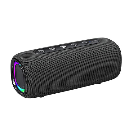 Portable IPX6 Waterproof Bluetooth Speaker with RGB Dynamic Light, Dual Driver Deep Bass, 4000mAh Battery 10H Playtime Outdoor Wireless Speaker